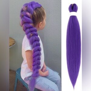 NEW Easy Braid Vibrant Purple Synthetic Hair Extension Rumi K-Pop Demon Hunter